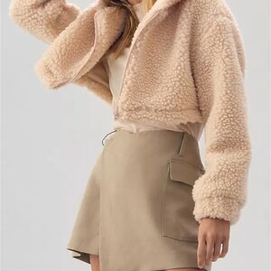 Anthropologie Daily Practice Cream Sherpa Jacket